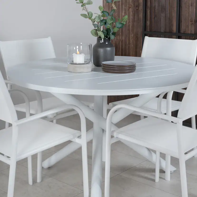 Matgrupp Venture Home Ande med 4 Simba Matstolar