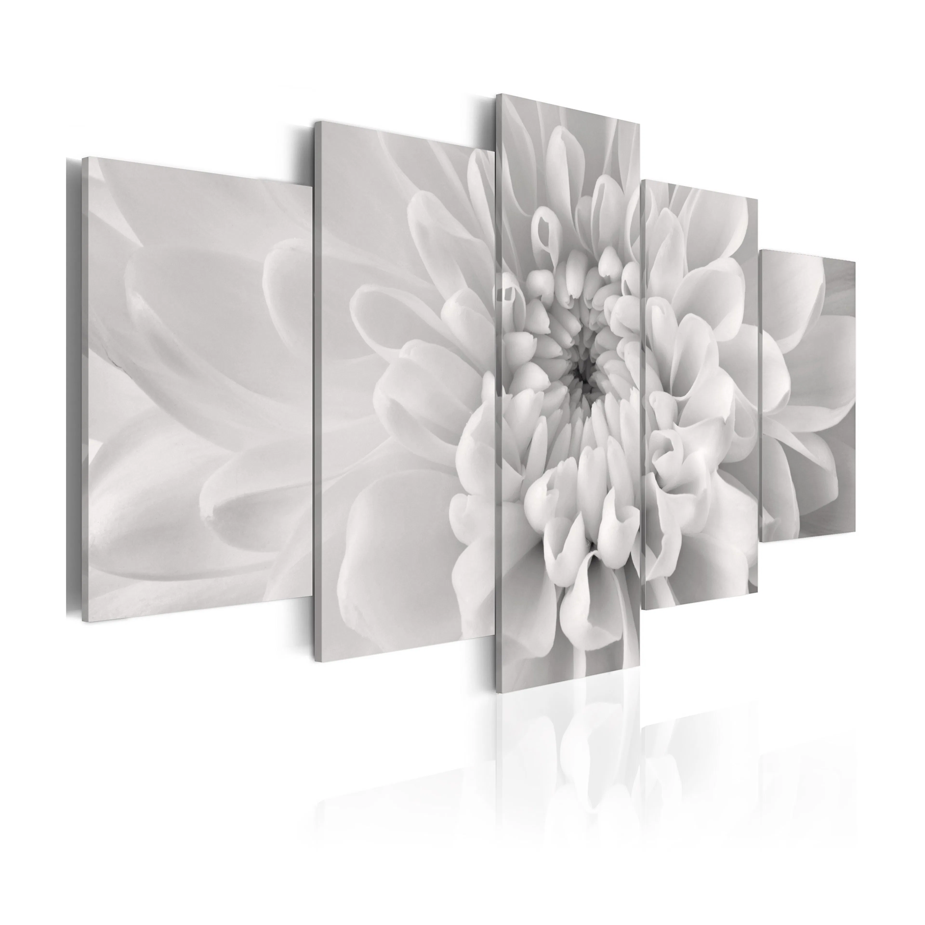 Tavla Arkiio Dahlia Flower In Grey Shades