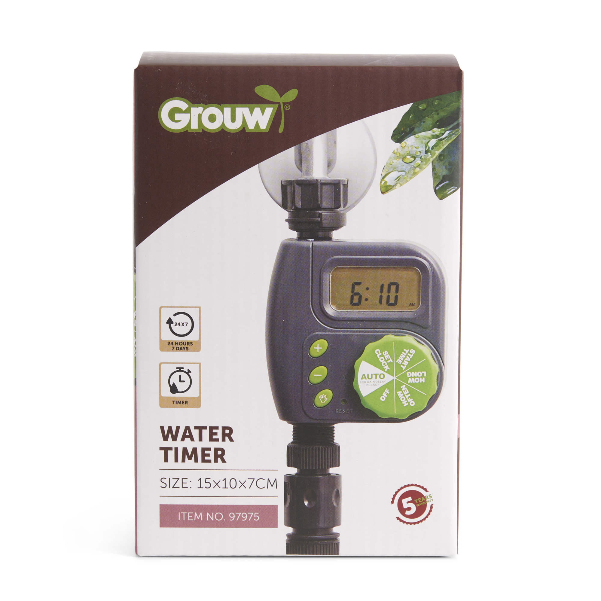 Bevattningstimer Grouw för Gräsmatta och Trädgård