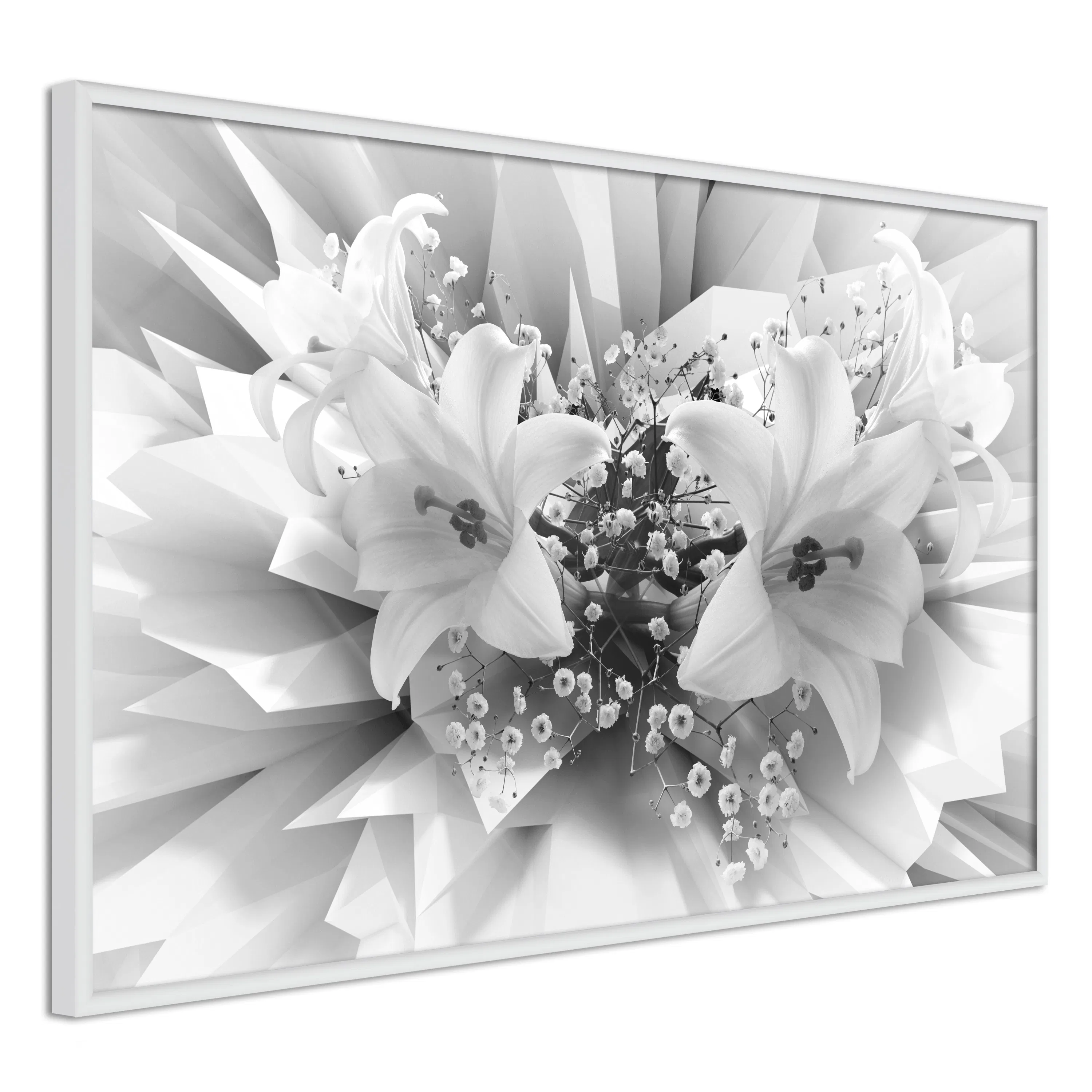 Poster Artgeist Affisch Geometric Bouquet