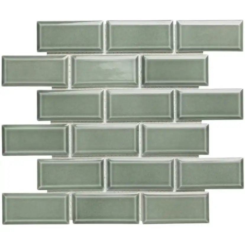 Kakel Konradssons Metro Green/Grey 5x10 cm