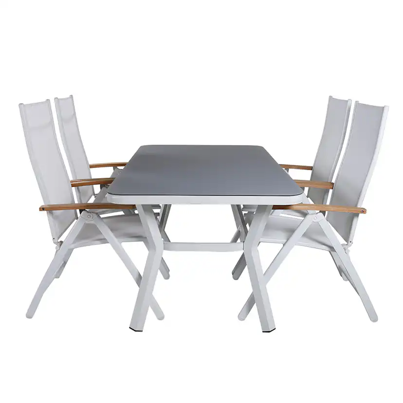 Matgrupp Venture Home Vyn med 4 Pandi Matstolar