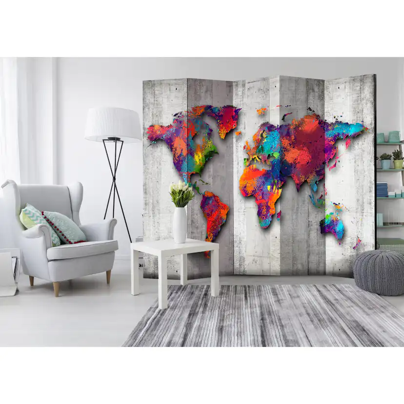 Rumsavdelare Arkiio Concrete World 225x172 cm