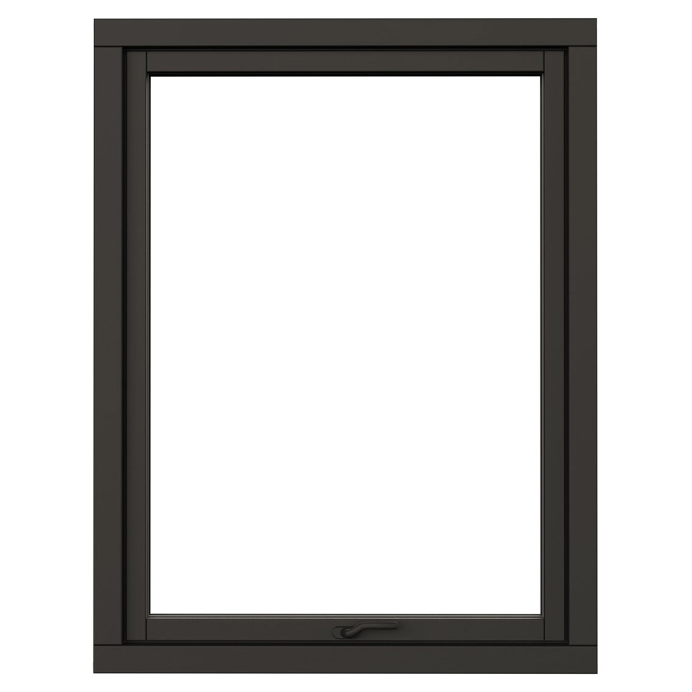 Vridfönster NorDan NTech 3-Glas Aluminium BlackLine Svart