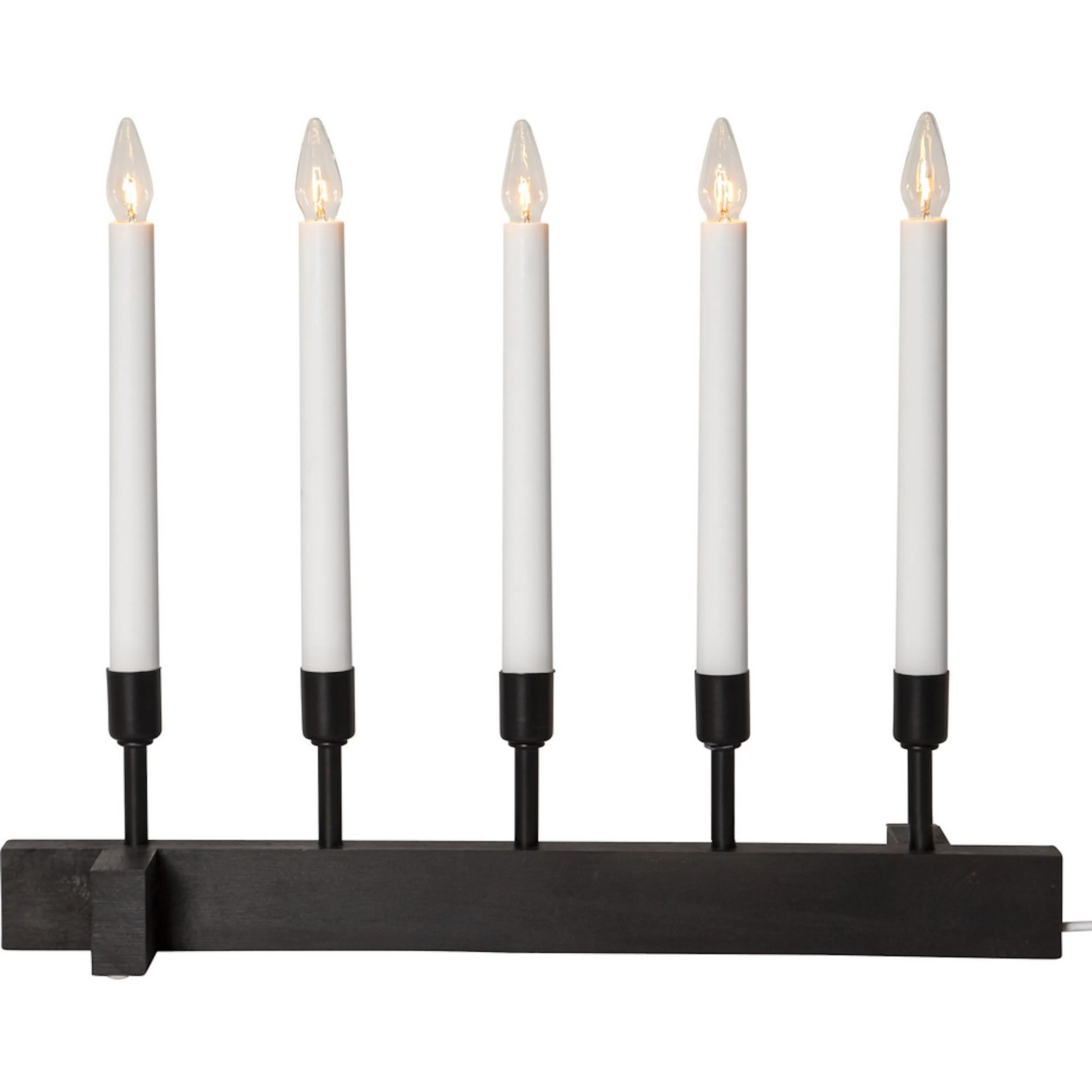 Ljusstake Vind Svart