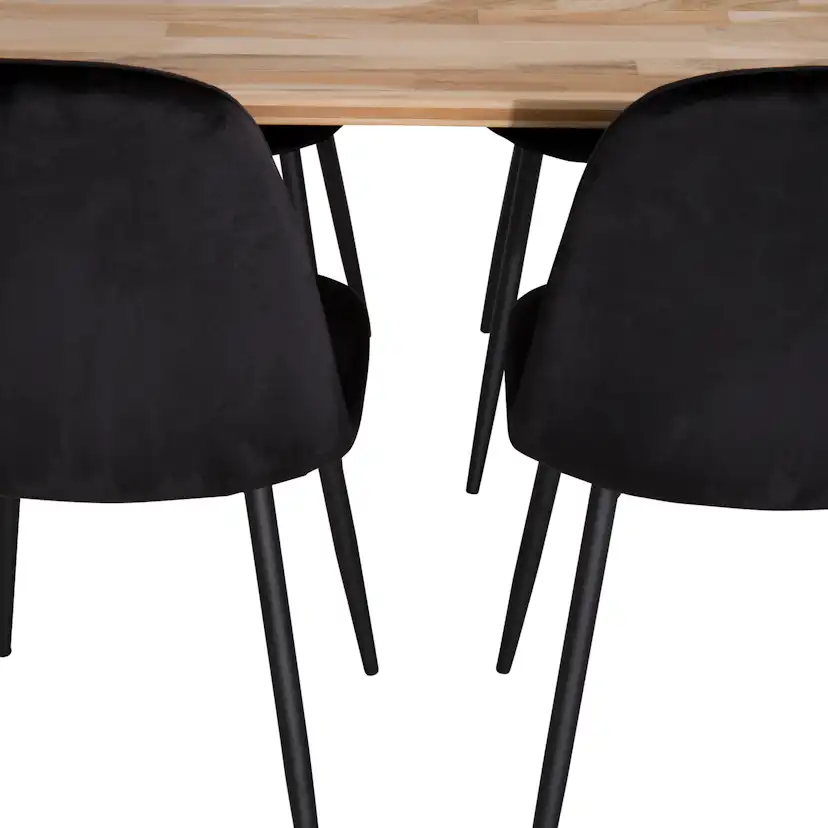 Matgrupp Venture Home Bim med 6 Pobbie Stolar Sammet