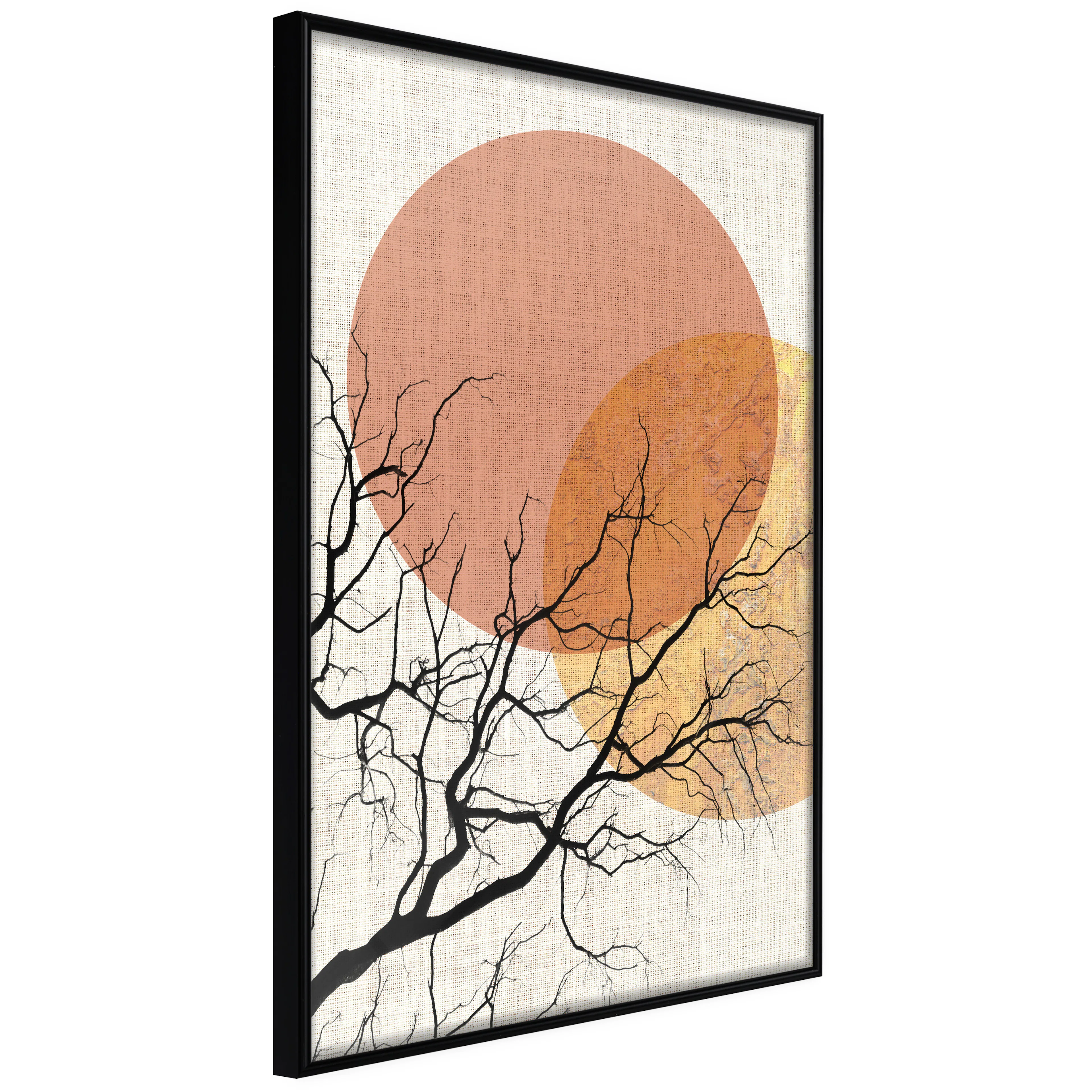 Affisch - Double Moon [Poster] 40x60 Svart ram, 40x60 cm