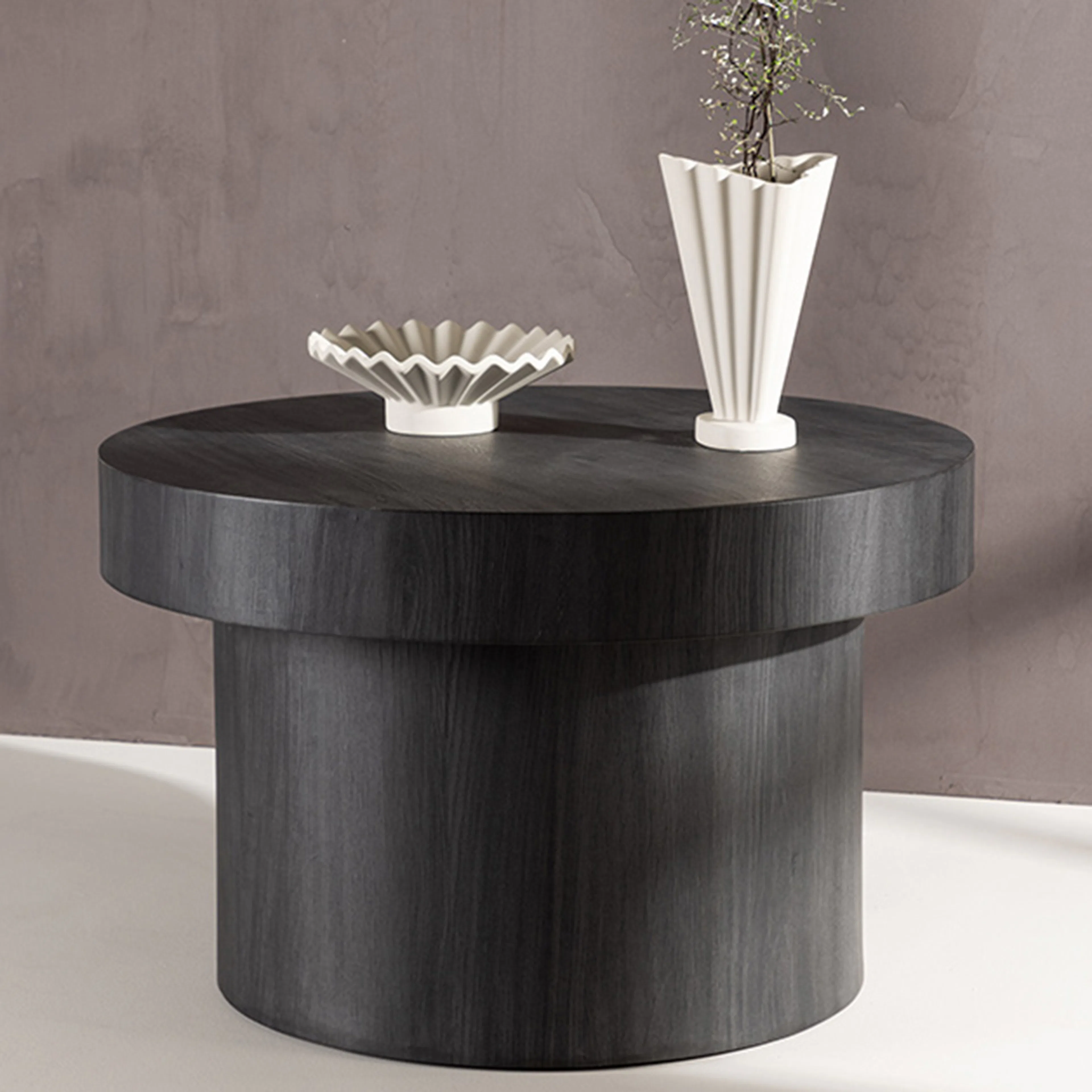 Malung Sofa Table φ80 cm - Black / Svart
