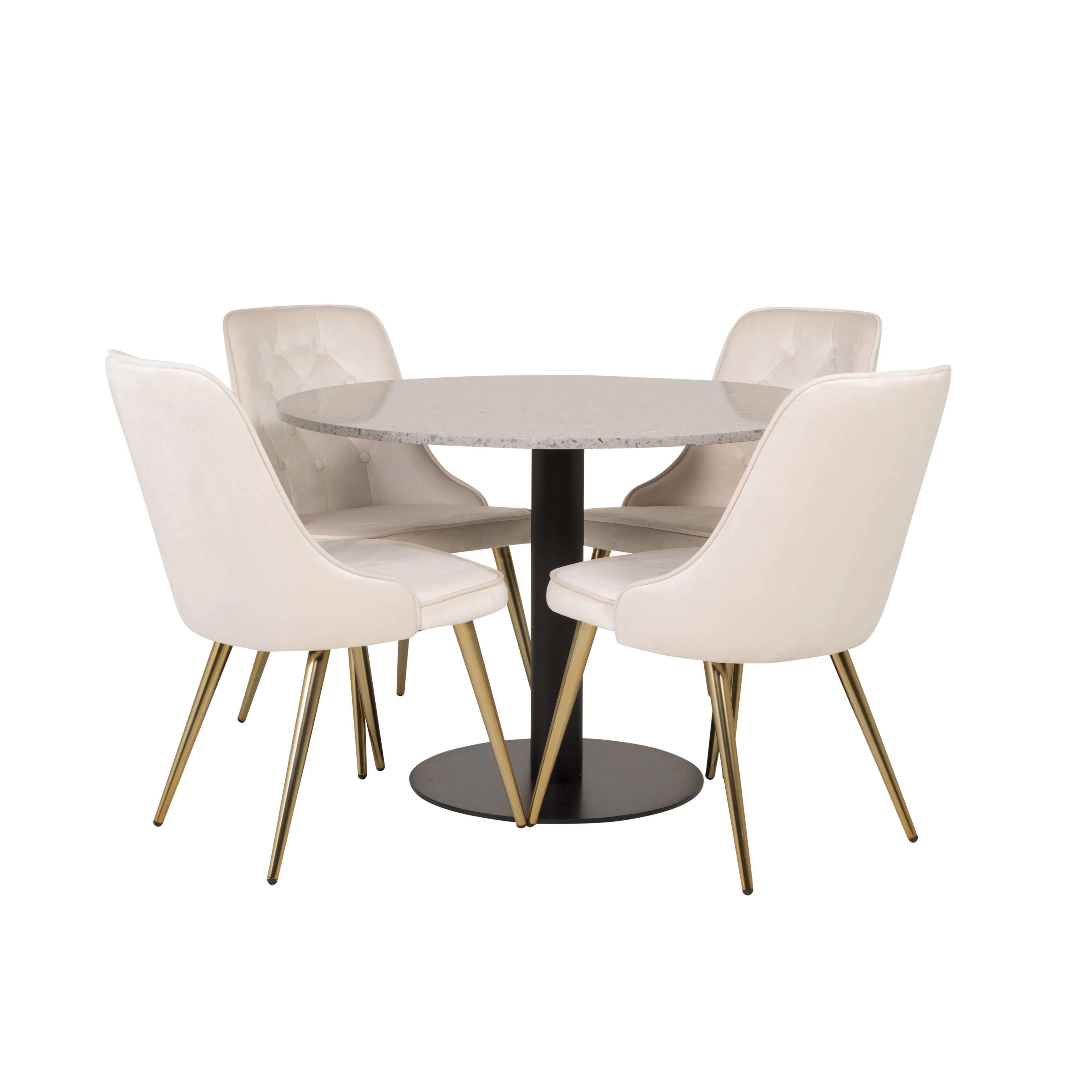 Grå/Svart/Beige/Mässing