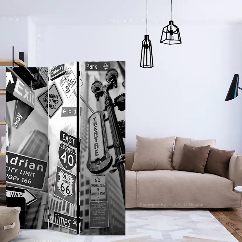 Rumsavdelare Arkiio Roads To Manhattan 135x172 cm