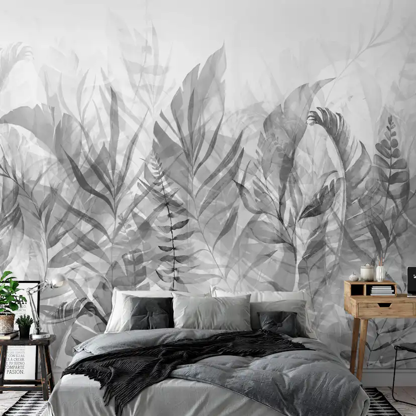 Fototapet - Magic Grove (Black and White) 300x210 300x210 cm