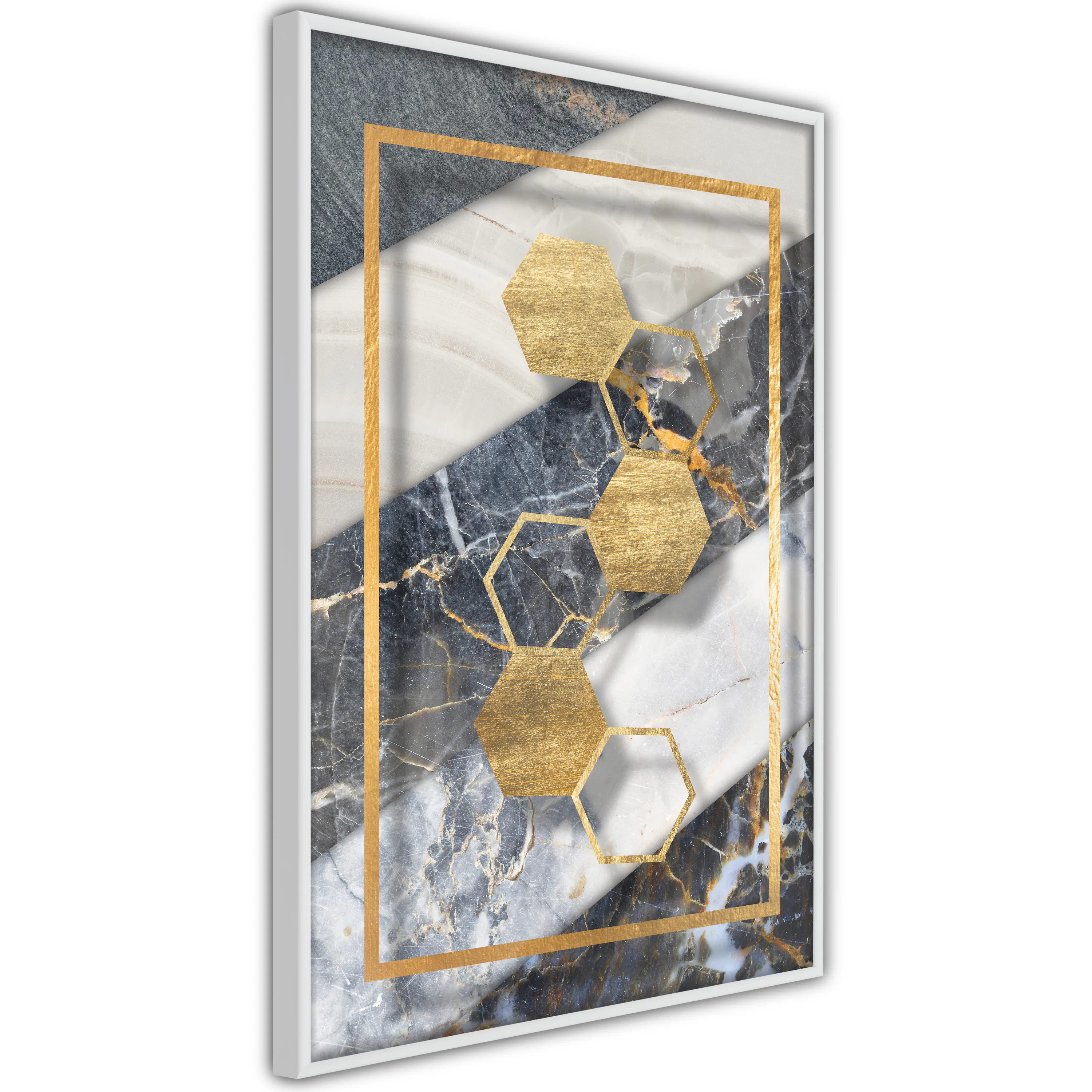 Poster Artgeist Affisch Geometric Chain