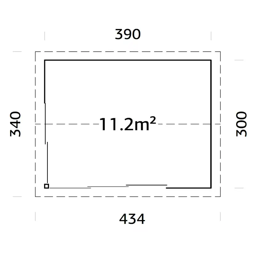 Stuga Palmako Amanda 11,7 m2