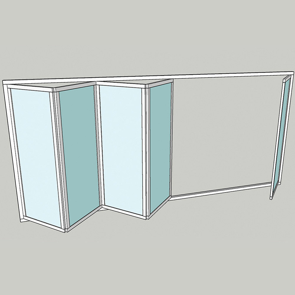 Vikparti Allvy Sunroom s75 3-Glas 5-Delad