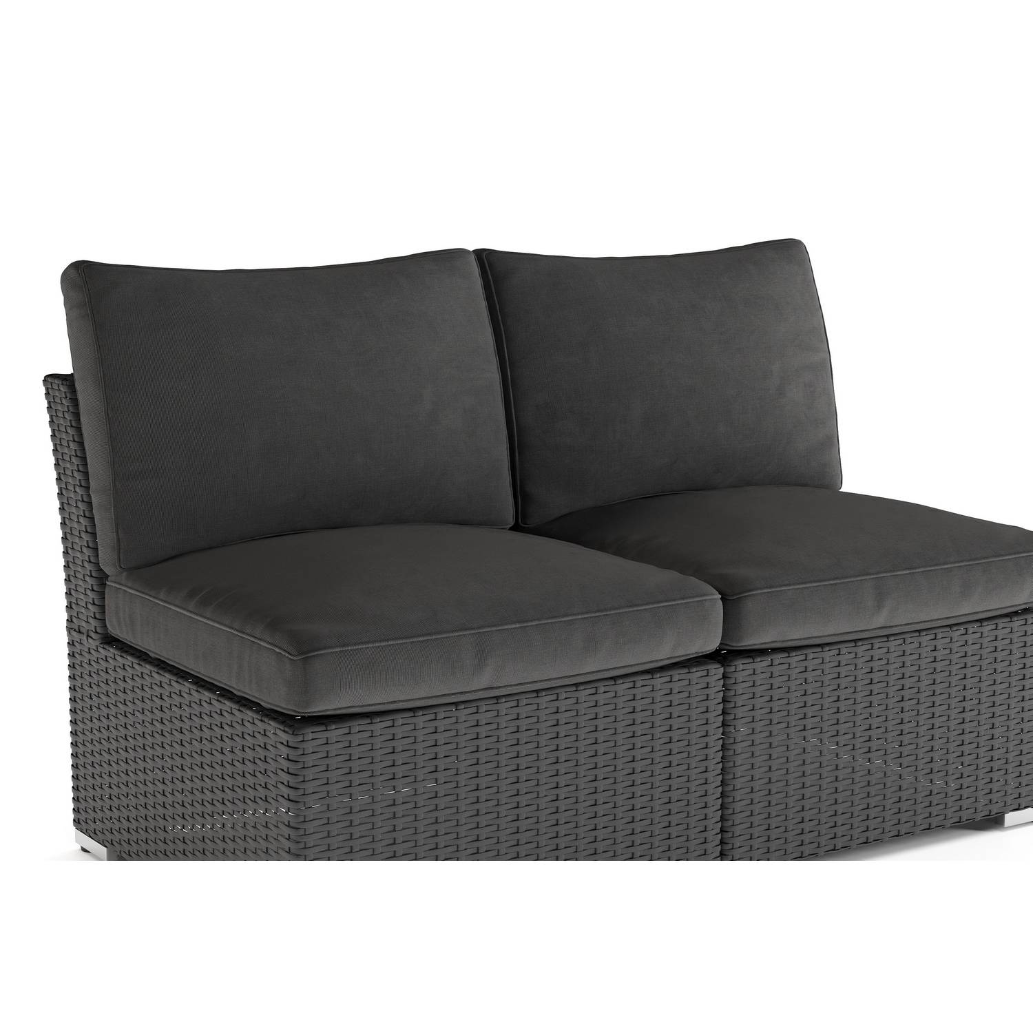 Utesoffa Comfort Garden Wisconsin Loungesoffa Utomhus utan Armstöd 2-sits Konstrotting