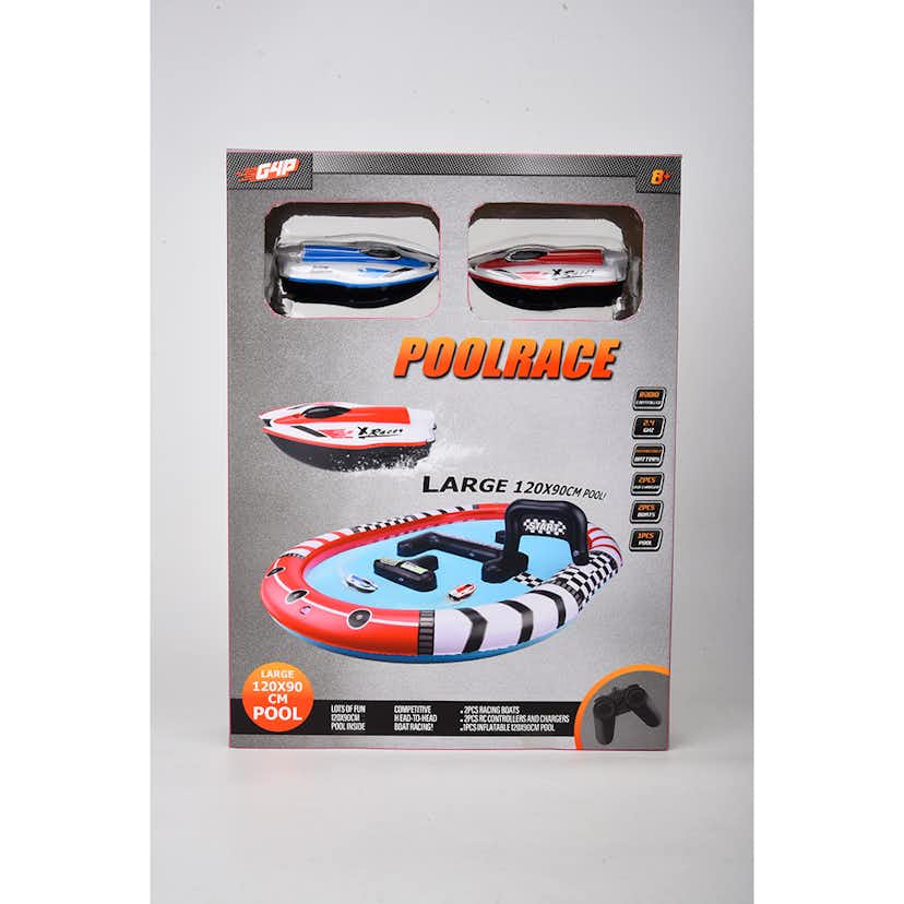 Badleksak Gear4Play Poolrace Mega Dunder med 2 st Radiostyrda båtar