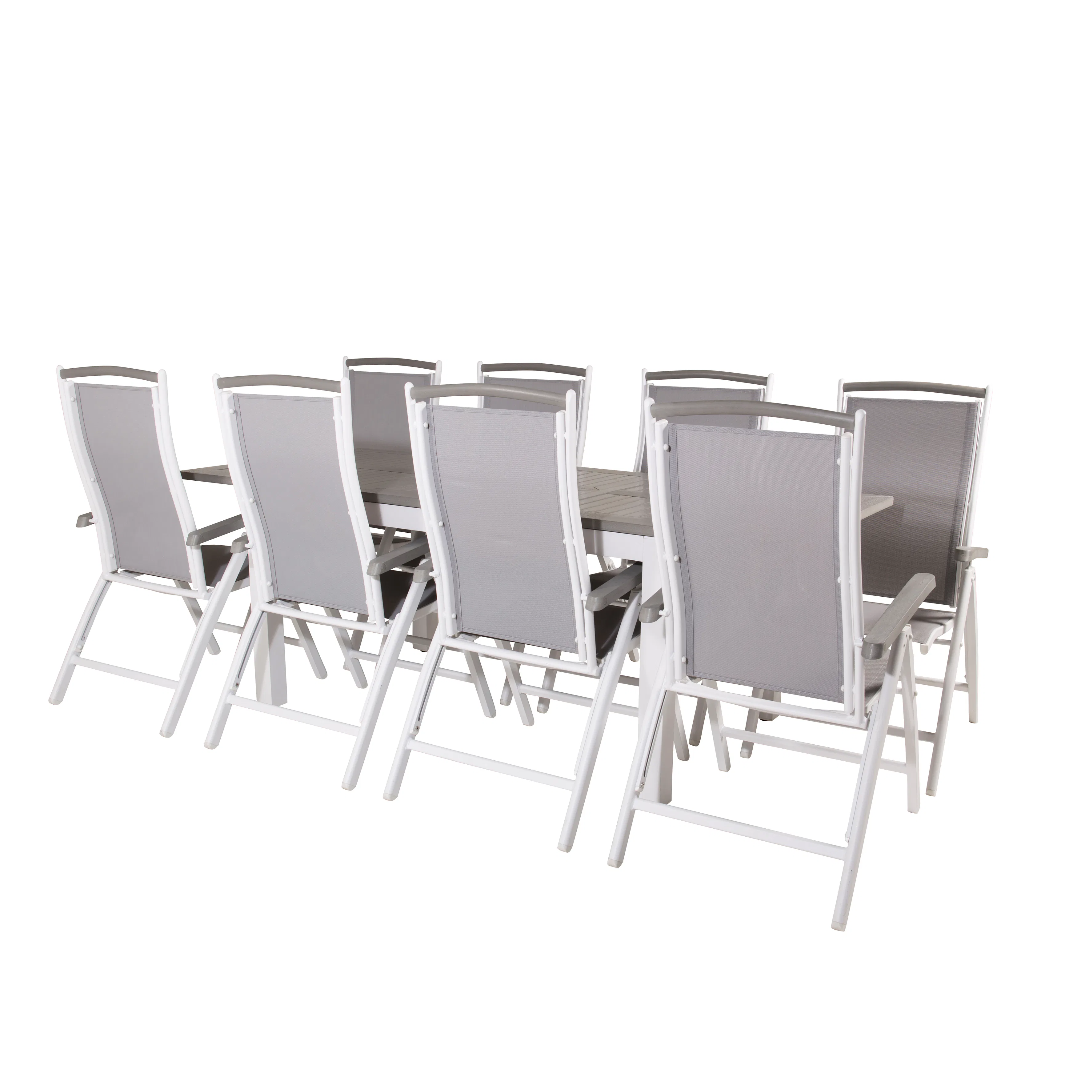 Matgrupp Venture Home Aleyna 160/240 med 8 Stolar