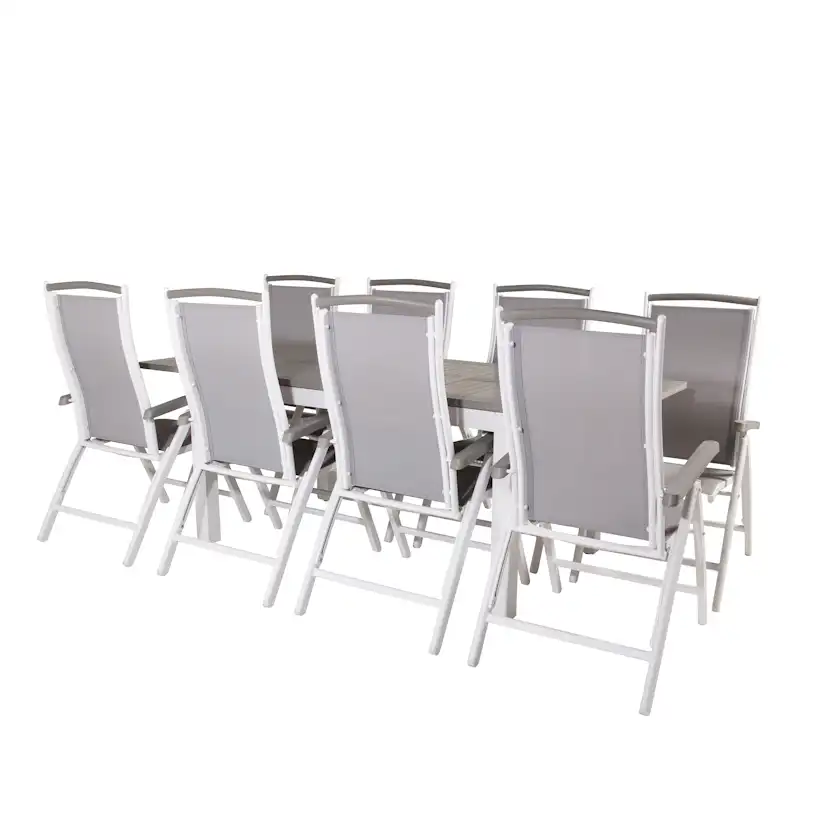 Matgrupp Venture Home Aleyna 160/240 med 8 Stolar