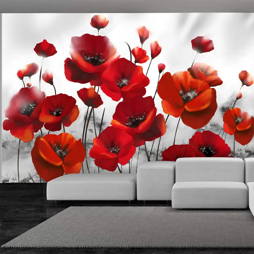 Fototapet Arkiio Poppies In The Moonlight