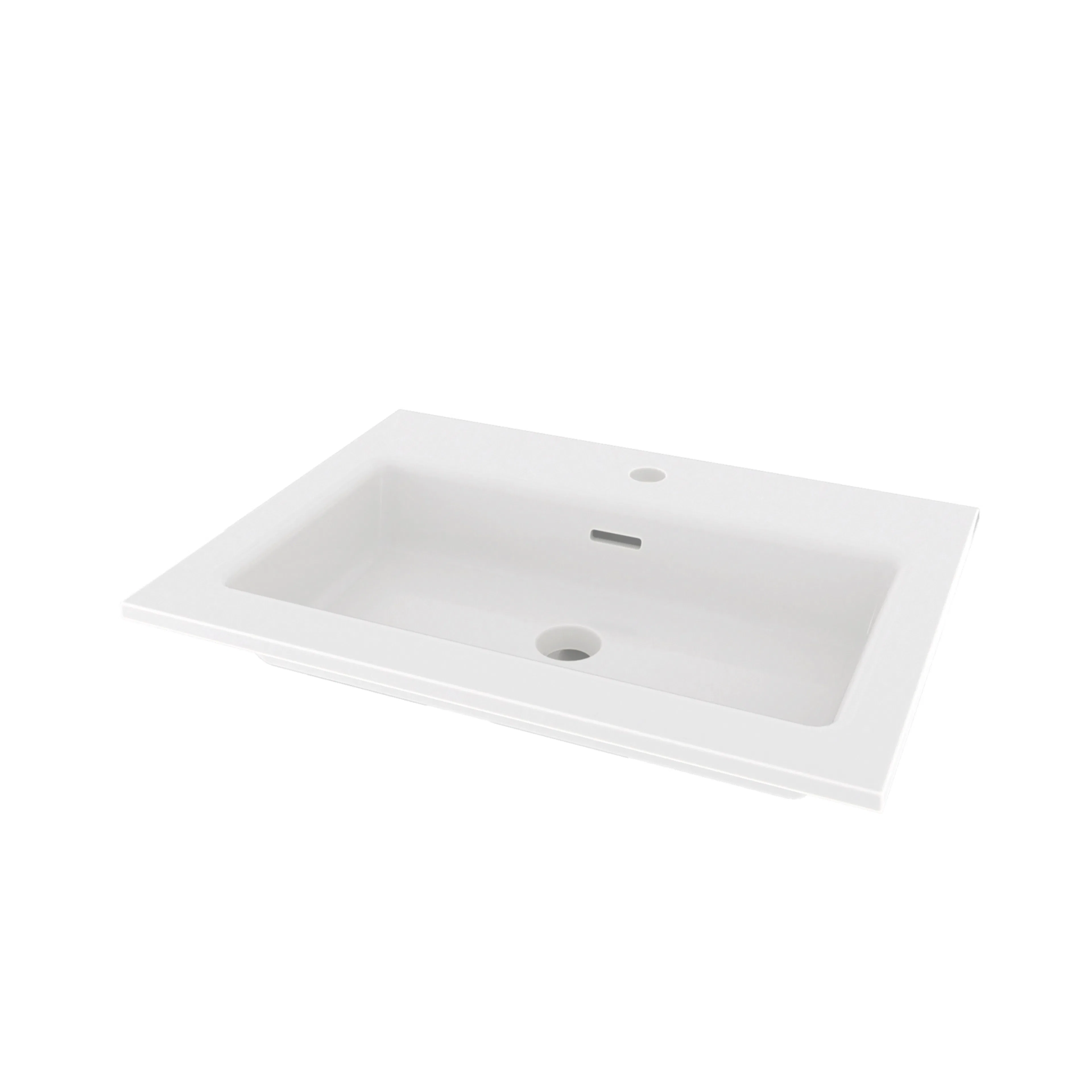 Tvättställ Floen 60x45 Vit B: 600 mm
