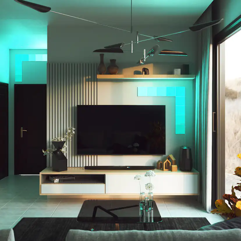 Belysningssystem Nanoleaf Canvas Startkit 9-pack