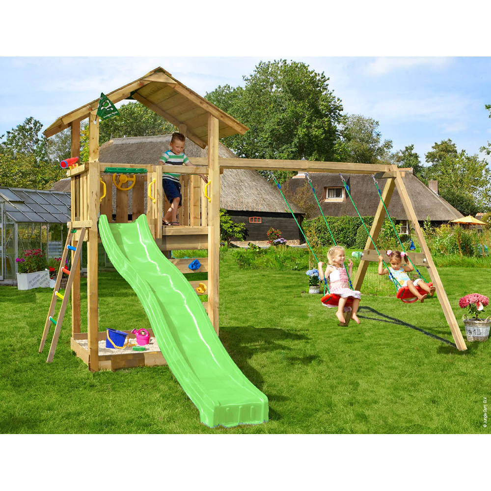 Jungle Gym Sierra lektorn komplett inkl. gungmodul och grön Grön