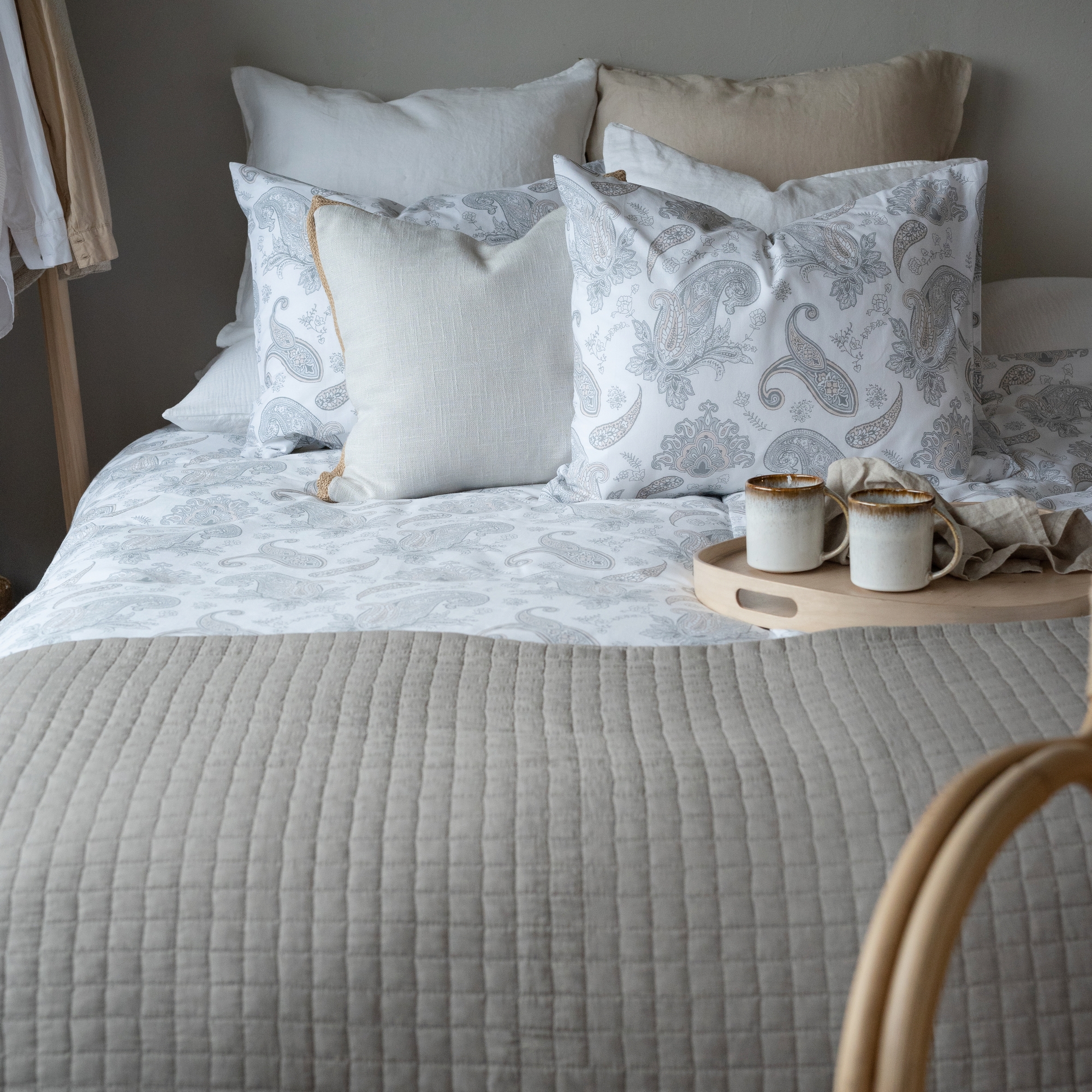 Påslakanset Borganäs of Sweden Tilly Enkelsäng Grå