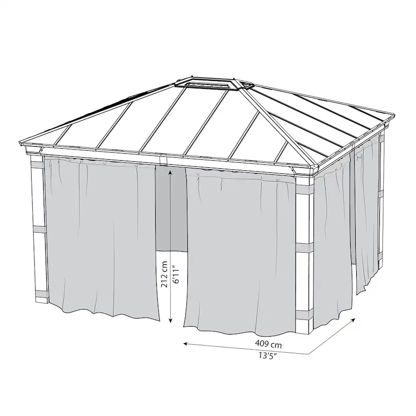 Gardinset Canopia by Palram till Dallas 4300