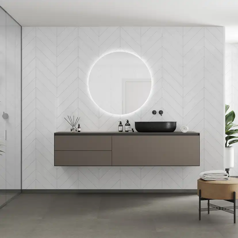 Våtrumsskiva Fibo 3091-M78 HG Denver White 10x620x2400 mm