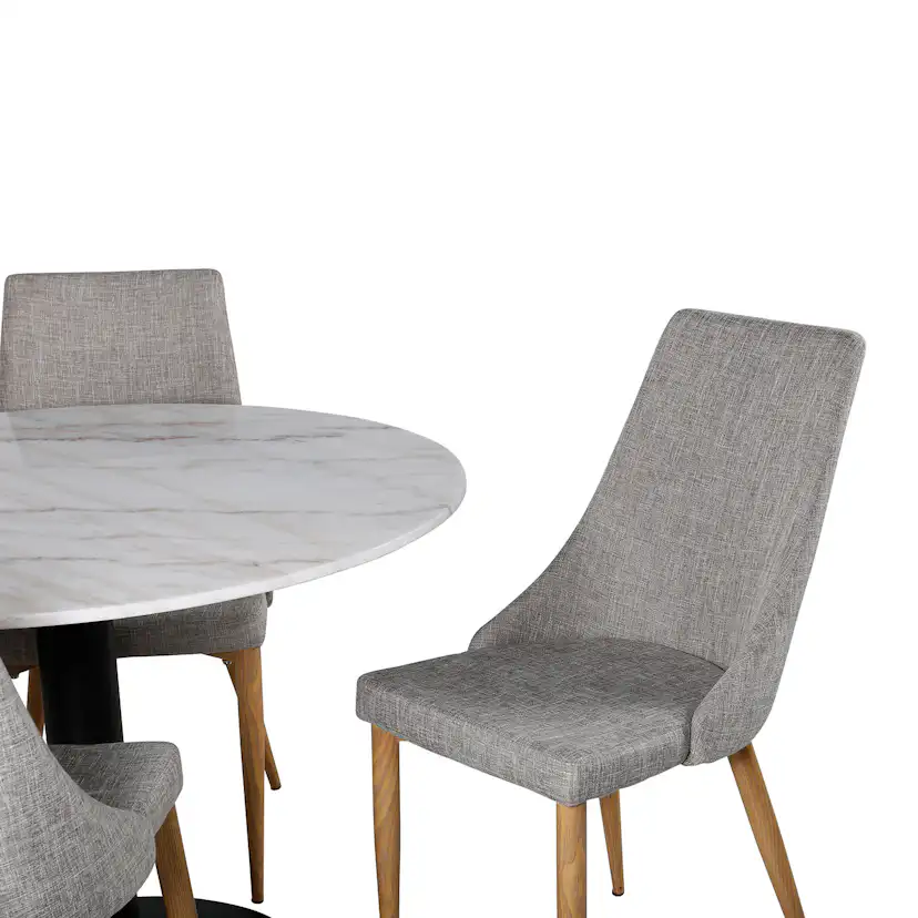 Matgrupp Venture Home Estelle med 4 Leone stolar