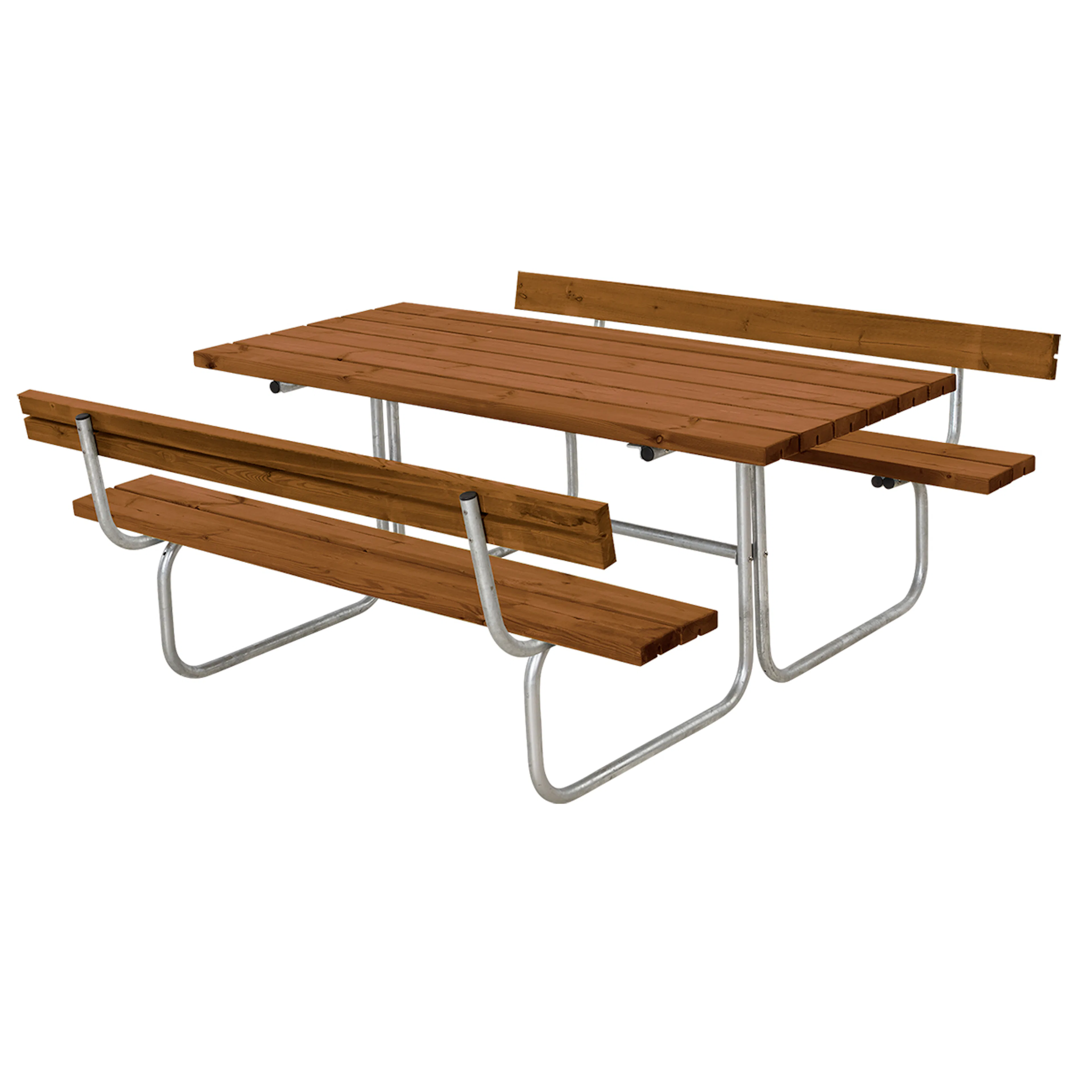 Classic Bord/Bänkset m/2 ryggstöd - 177 cm - Teak Med ryggstöd, Teak