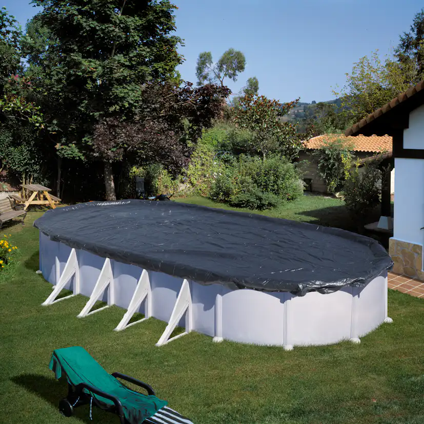 Poolöverdrag Gre Vinter För Oval Pool 610x375 cm