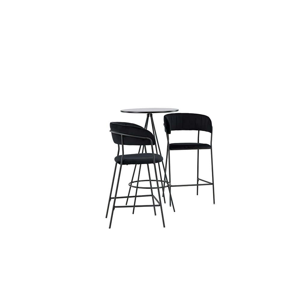 Matgrupp Venture Home Bistro Ø60 cm med 2 st Lui stolar