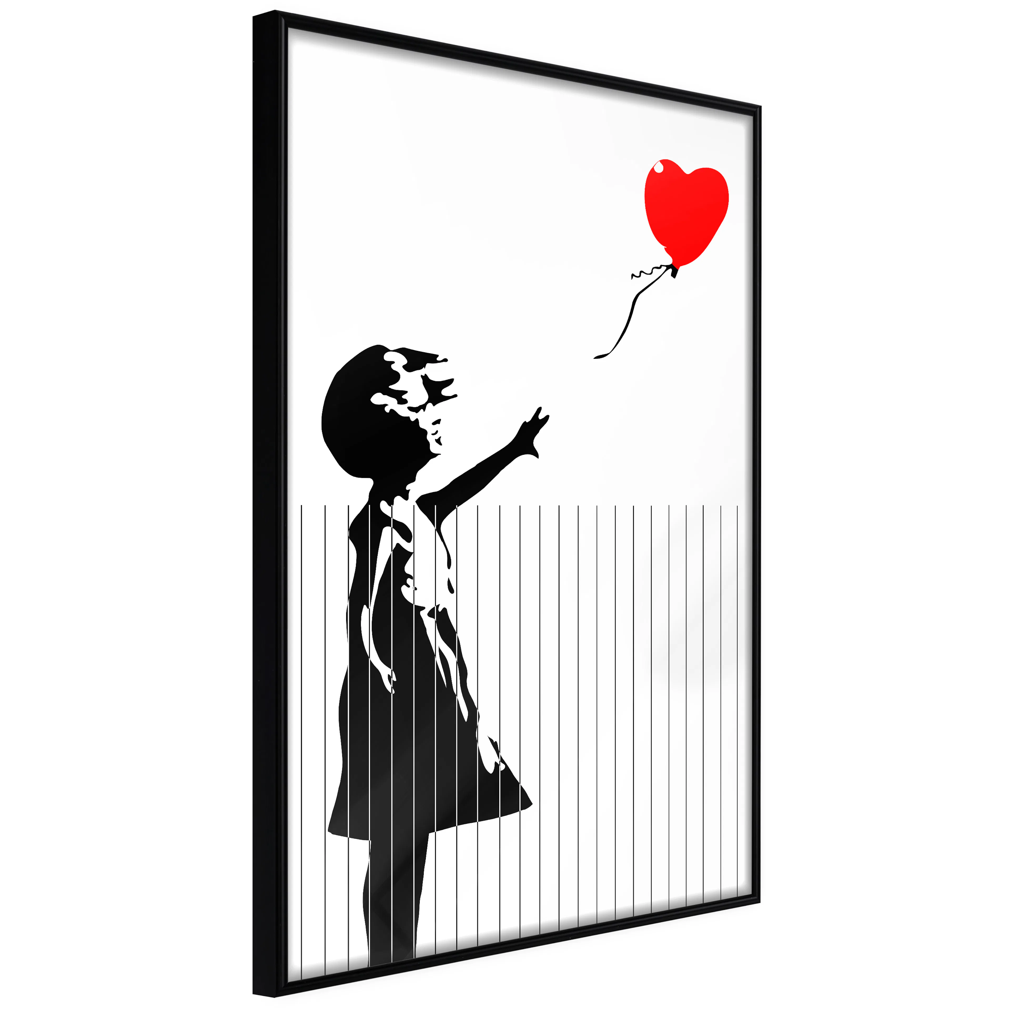 Affisch - Cut Banksy [Poster] 40x60 Svart ram, 40x60 cm