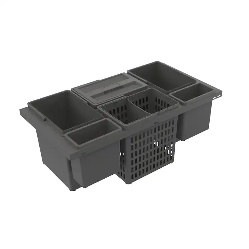 Källsorteringskärhållare Beslag Design Cube Basic Hero 800