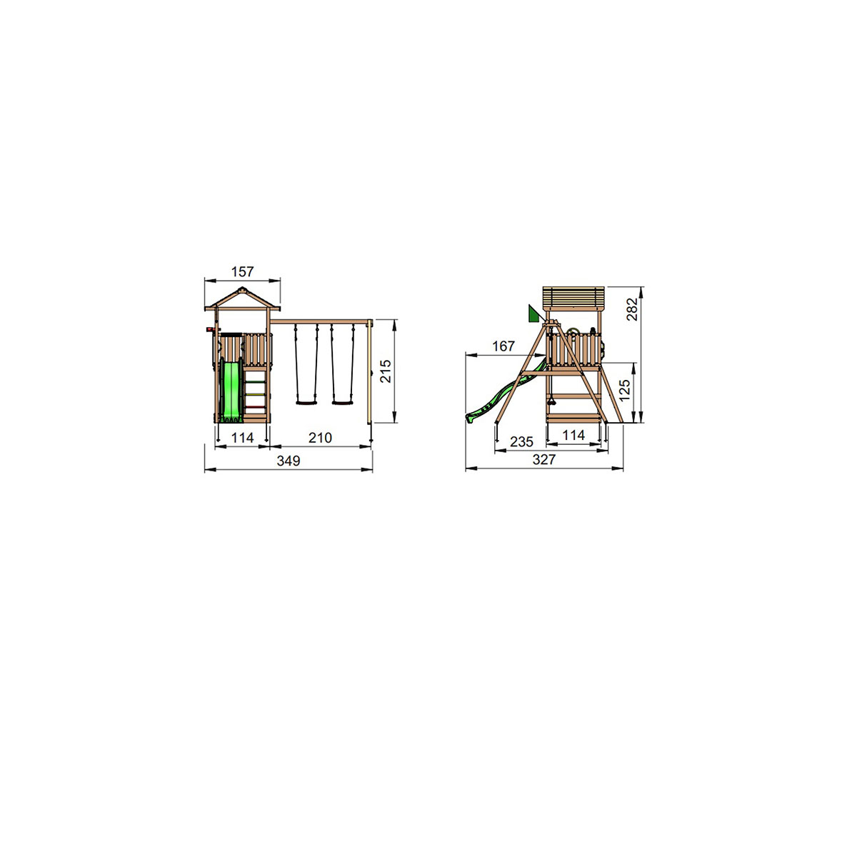 Lektorn Jungle Gym Home Komplett Inkl Swing Modul X'tra A