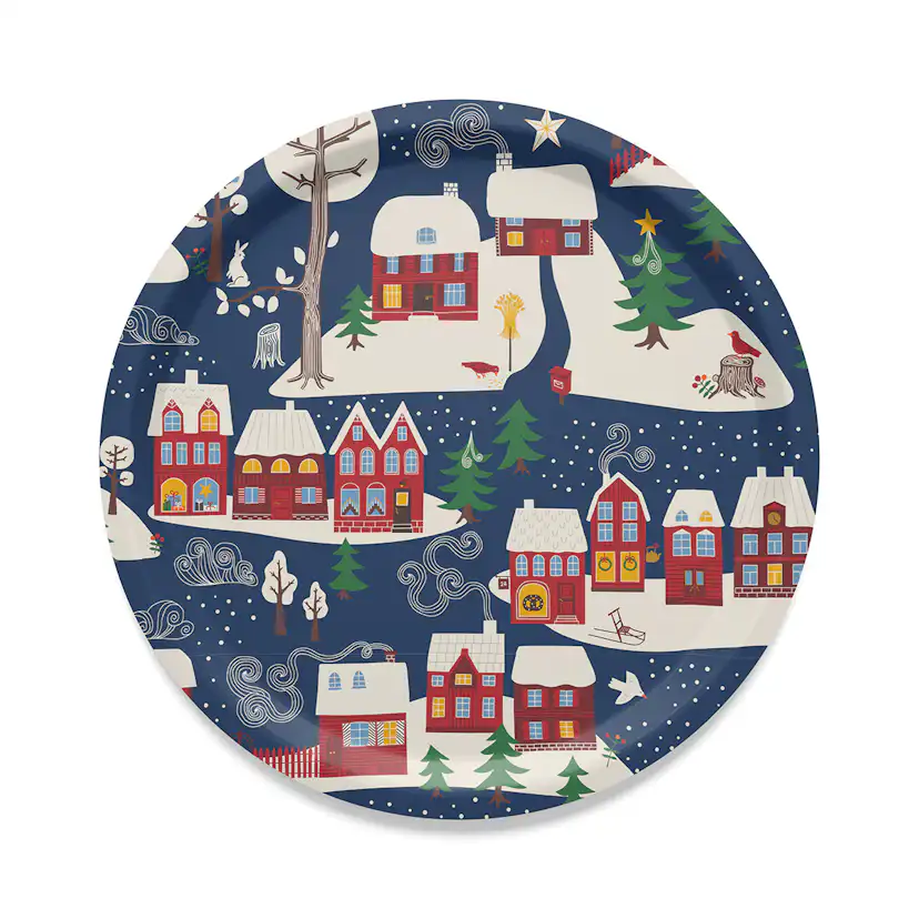 Bricka Arvidssons Textil Vintertid Rund