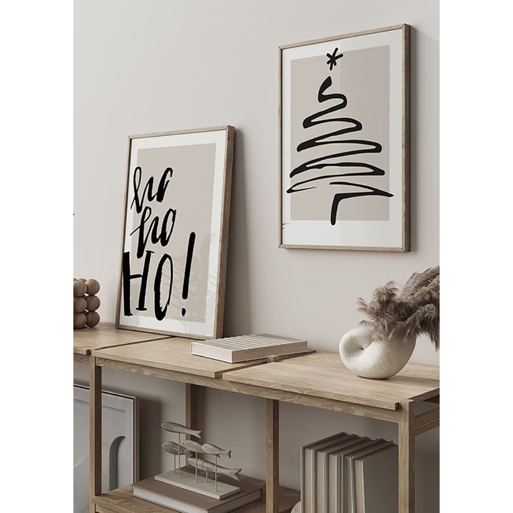 Poster Gallerix Christmas Tree Line Art