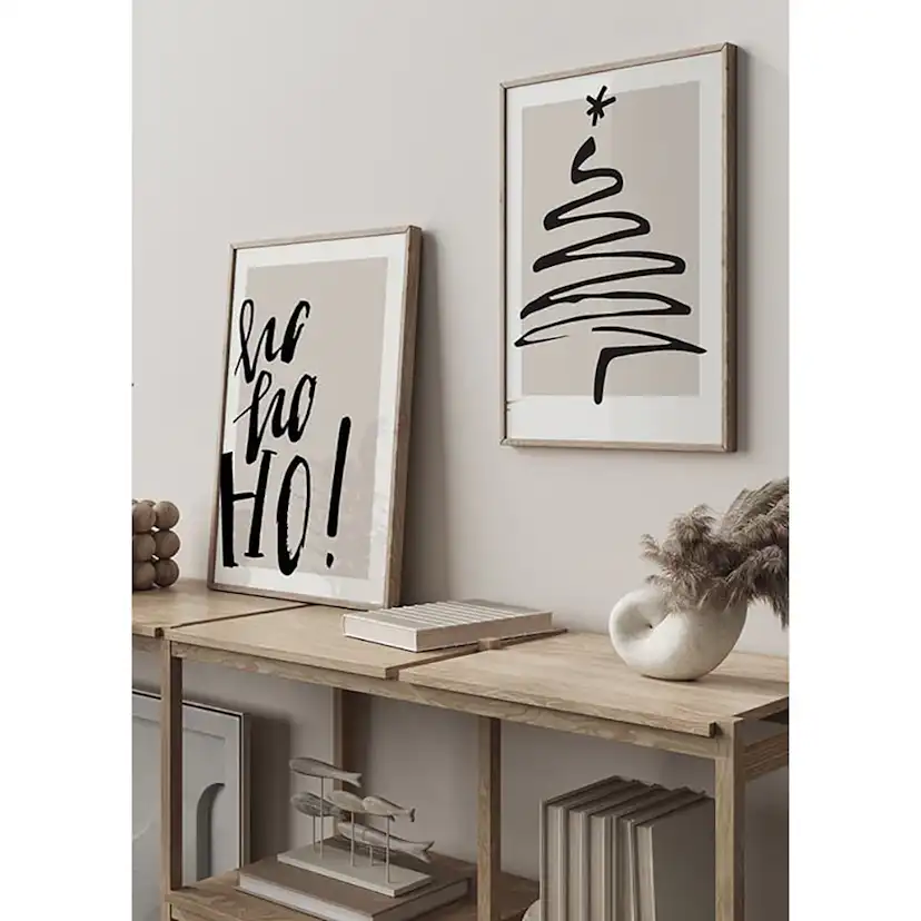 Poster Gallerix Christmas Tree Line Art