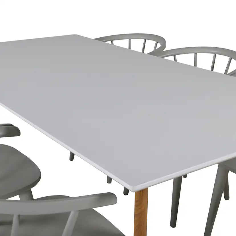 Matgrupp Venture Home Polar Ø100 cm med 6st Bobby Matstolar