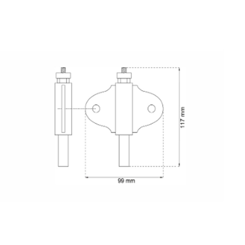 WC Beslag Habo A262 Aluminium