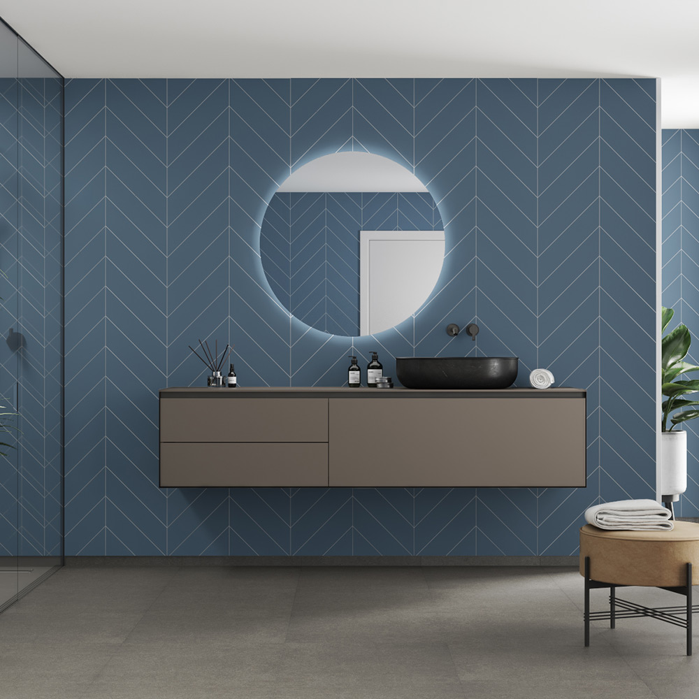 Våtrumsskiva Fibo 6274-M78 EM Dusty Blue 10x620x2400 mm