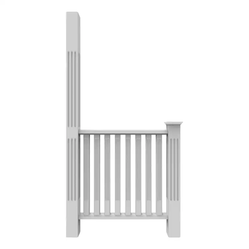 Över/Underliggare grundmålad 2400x95x45 Vit