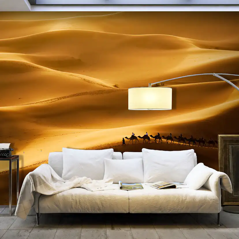 Fototapet Arkiio Karavan av kameler 450x270 cm
