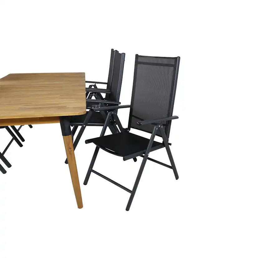 Matgrupp Venture Home Julian Matgrupp Utomhus 210cm med 6 Break Positionsstolar