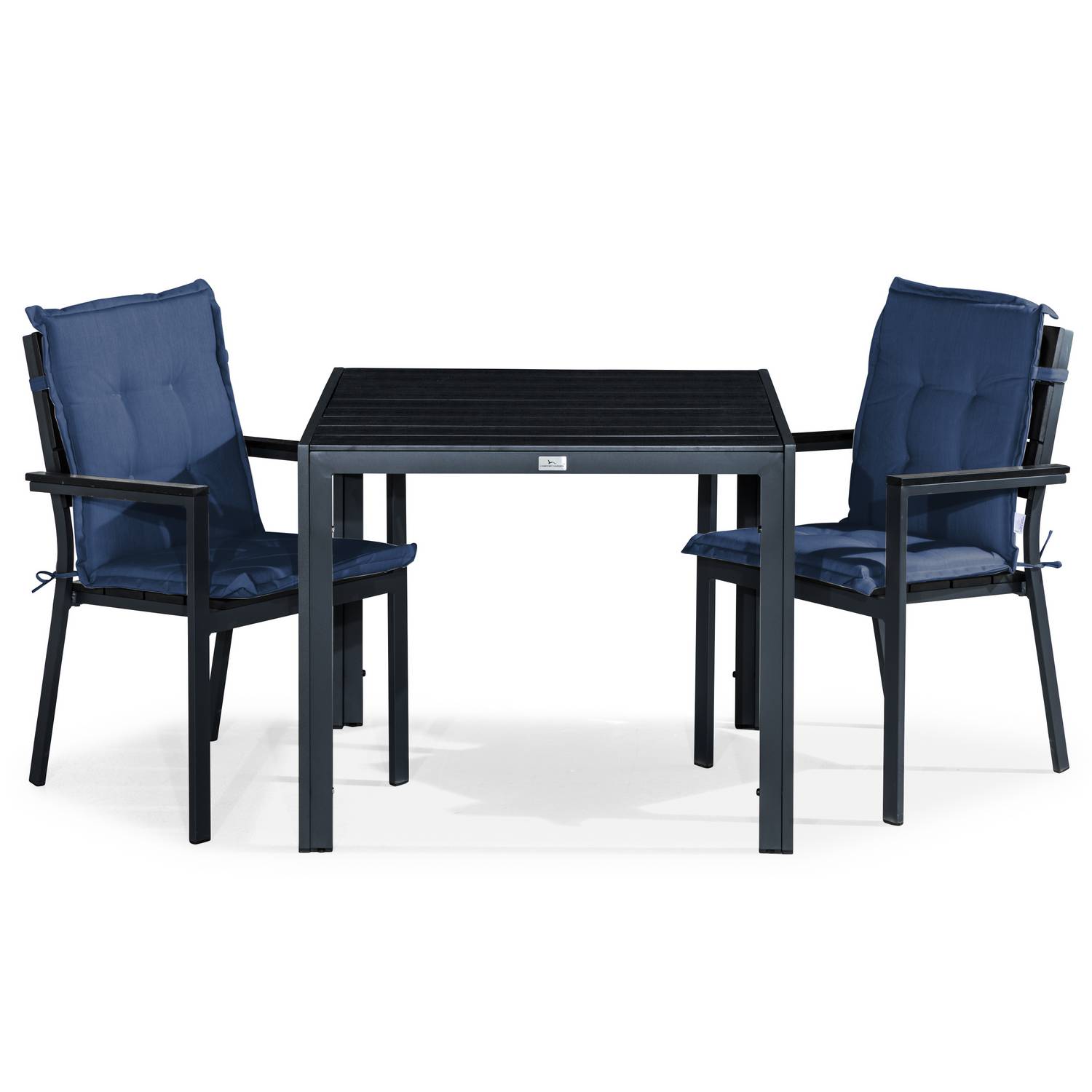 Matgrupp Comfort Garden Tunis Matgrupp Utomhus 90x90 med 2 Stapelstolar m Dyna