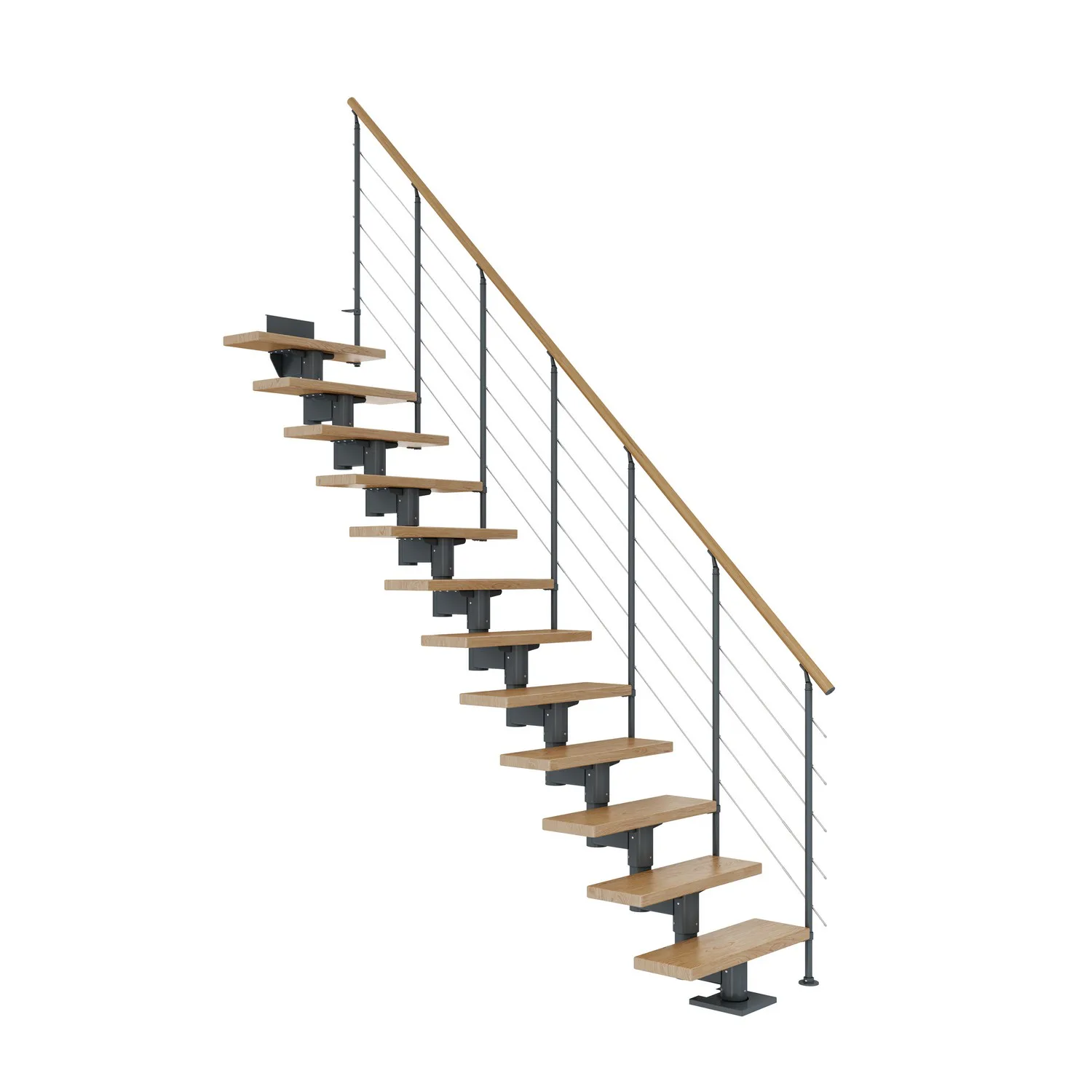 CORK ek rak antracit STYLE6 räcke 12T Antracit, Max Takhöjd: 2400-2920 mm