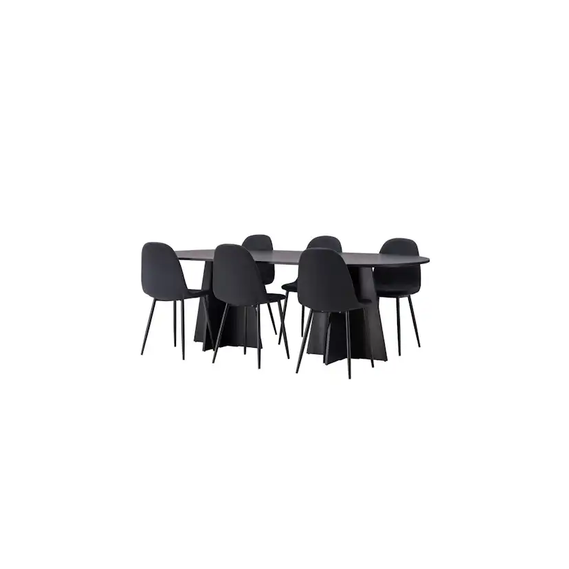 Matgrupp Venture Home Bootcut Oval med 6 Polar Stolar