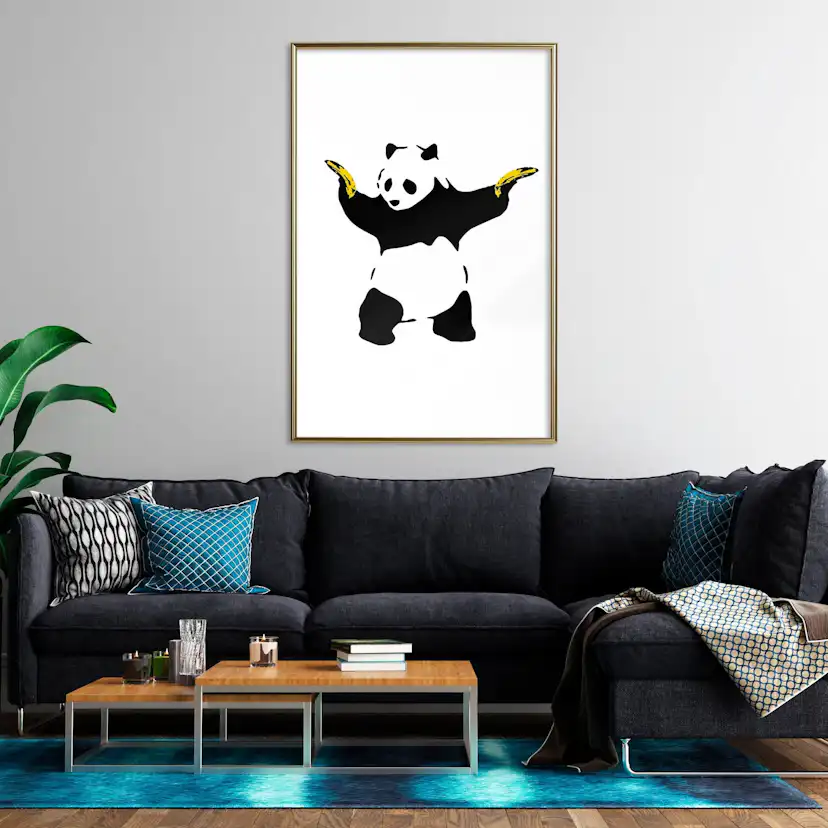 Poster Artgeist Affisch Panda with Guns