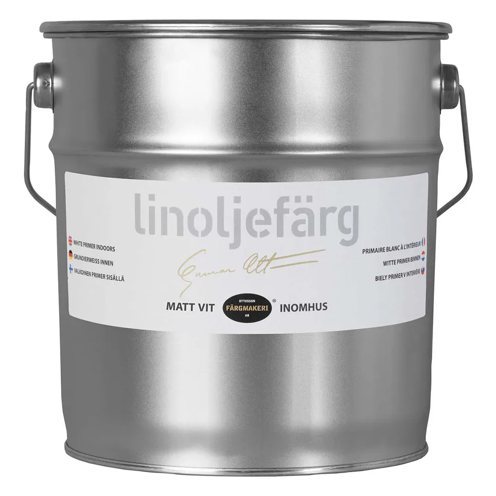 Linoljefärg Ottosson Matt Vit